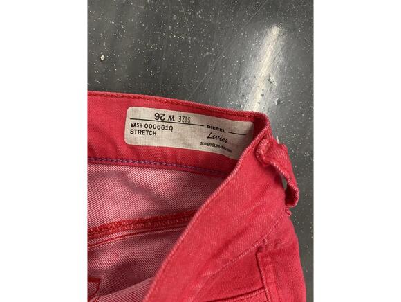 Y2k Diesel Red Skinny Jeans - Picture 6 of 6